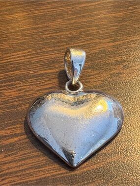 Vintage Inspired Heart Pendant Lot Puffy Heart Rhinestone Cottagecore Charms